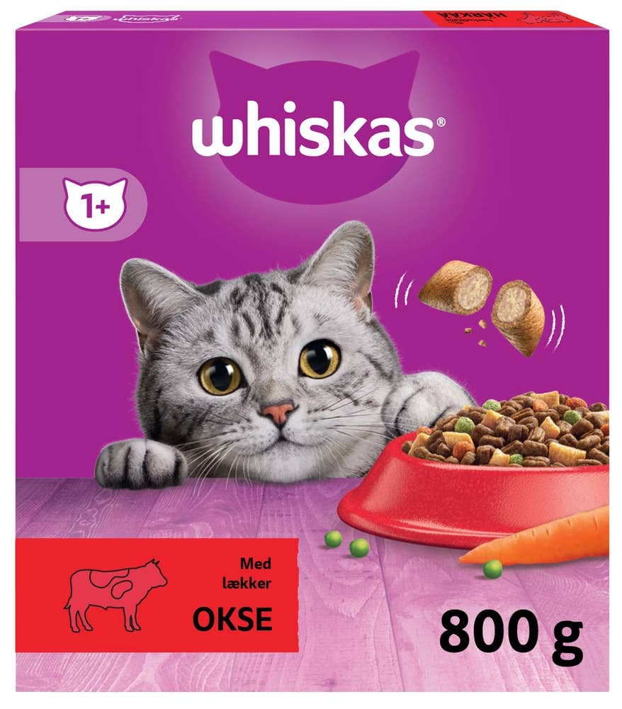 Tørrfôr med okse Til voksne katter fra 1 år, 800 g