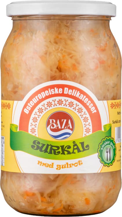 Surkål m/Gulrot 830g Østeuropeisk Deli