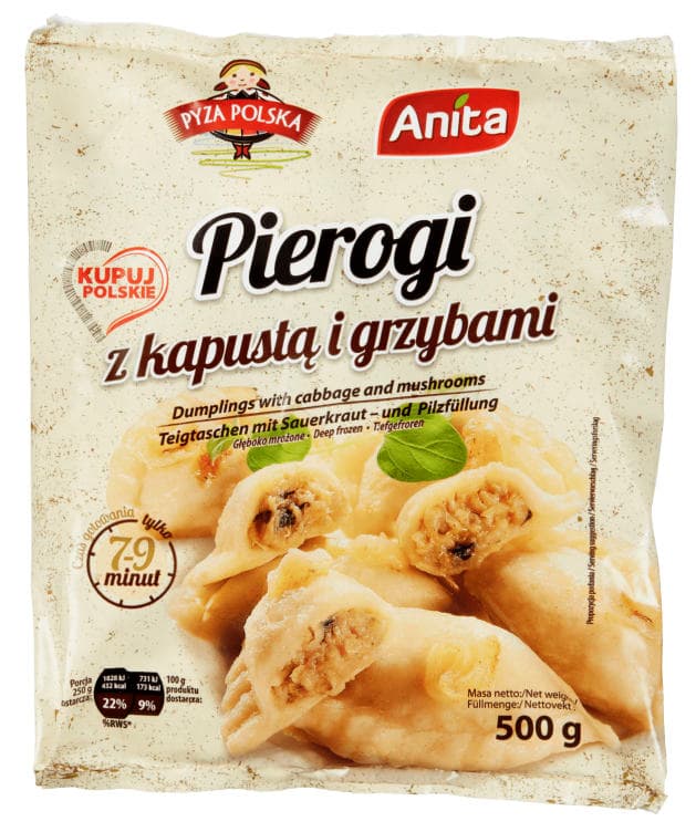Pierogi m/Surkål og Sopp 500g Anita