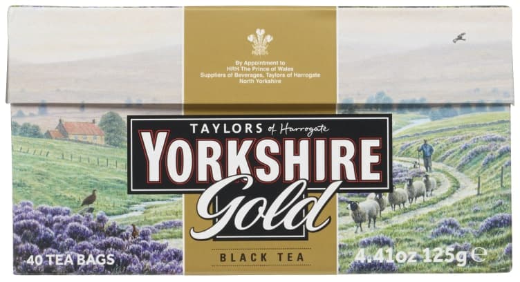Yorkshire Te Gold 40pos Taylors Of Harrogate 40 stk