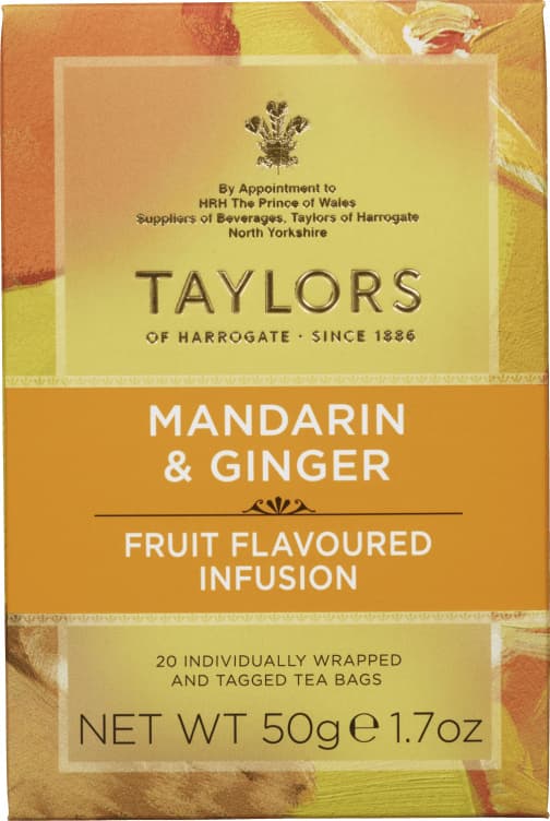 Mandarin&Ginger Te 20pos Taylors Of Harrogate 50 g