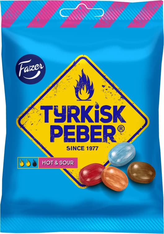 Tyrkisk Peber Hot&Sour 150g Fazer
