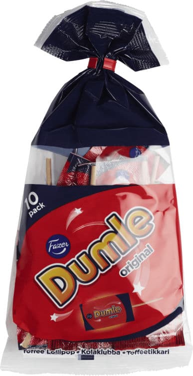 Dumle Lollipop 10 X 10g Fazer 100 g
