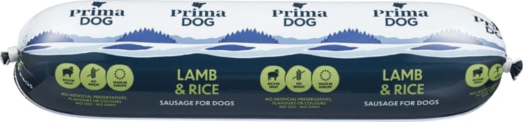 Primadog Pølse Lam 800g
