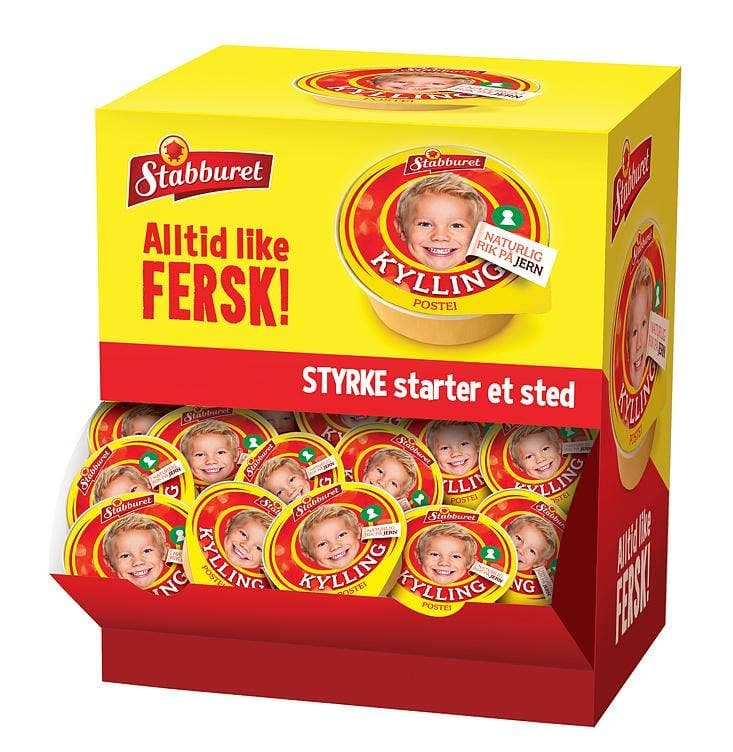 Kyllingpostei Kuvert, 22g x 70stk, 1540 g