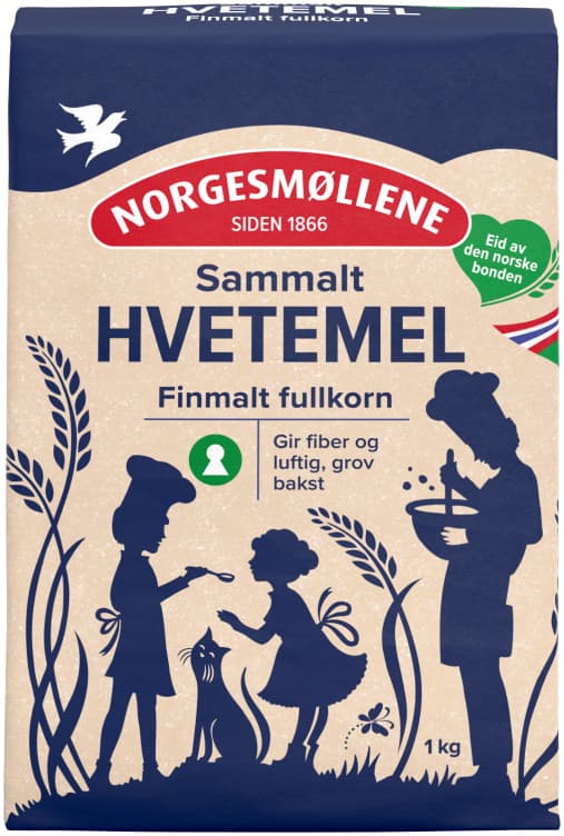 Hvete Sammalt Fin 1kg Møllerens