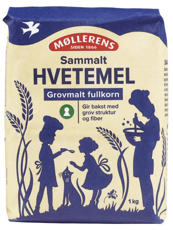 Hvete Sammalt Grov 1kg Møllerens