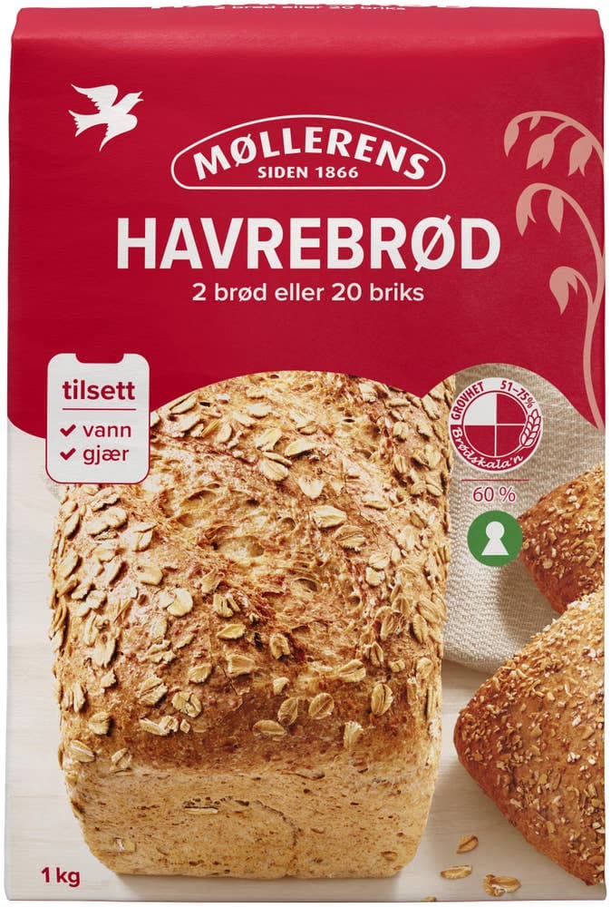 Havrebrød 1-2-3 1 kg