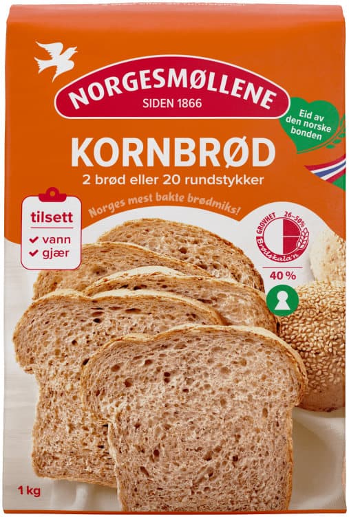 Kornbrød Melmiks 1kg Møllerens