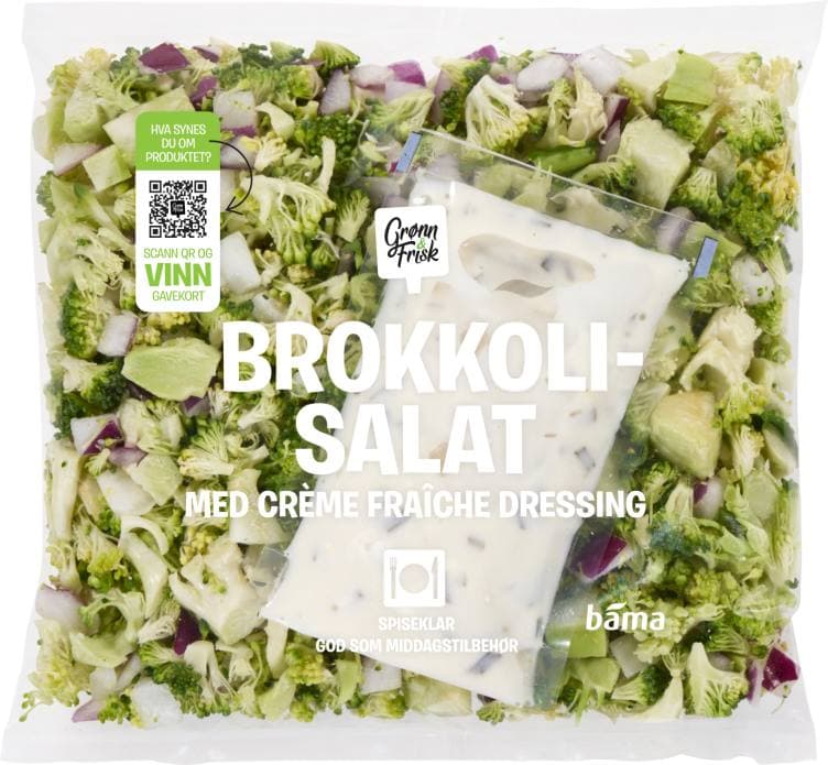 Brokkolisalat Crème Fraîche Dressing 300g Grønn&Frisk