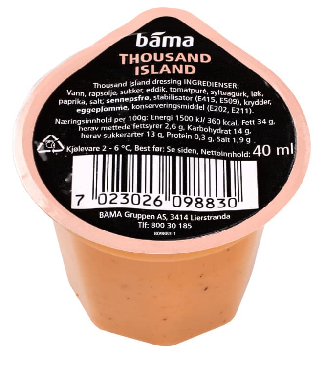 Dressing Thousand Island 40g Bama