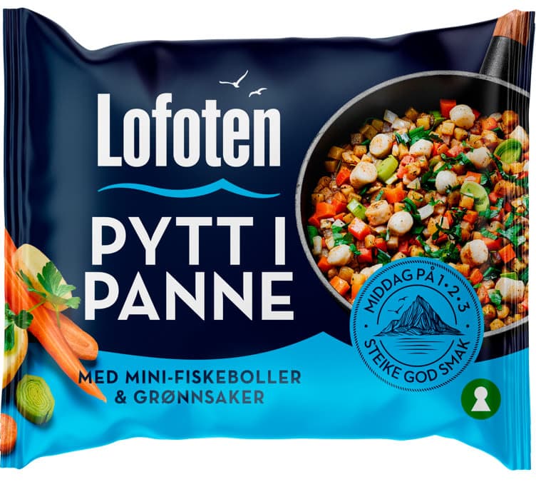 Pytt i Panne m/Fiskeboller 470g Lofoten