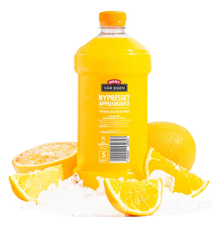 Appelsinjuice Nypresset i Butikk 1,0l flaske +Pant 1 ml