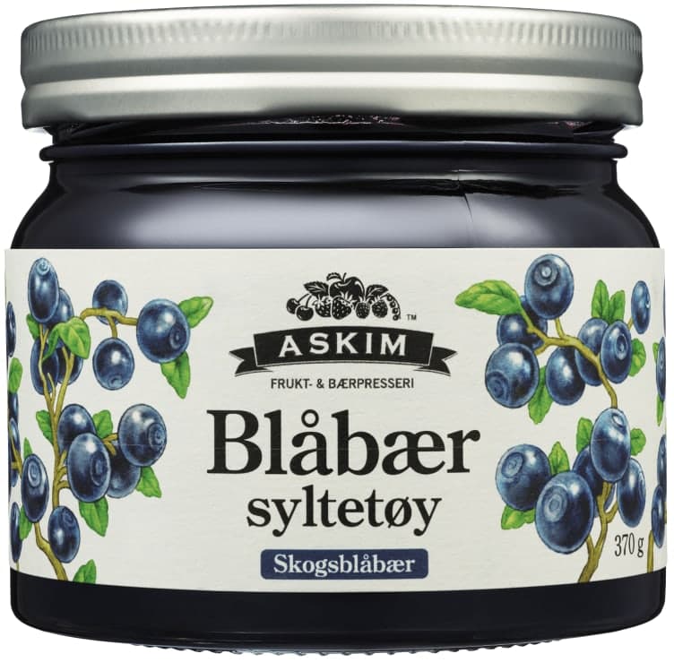 Blåbærsyltetøy 370g Askim