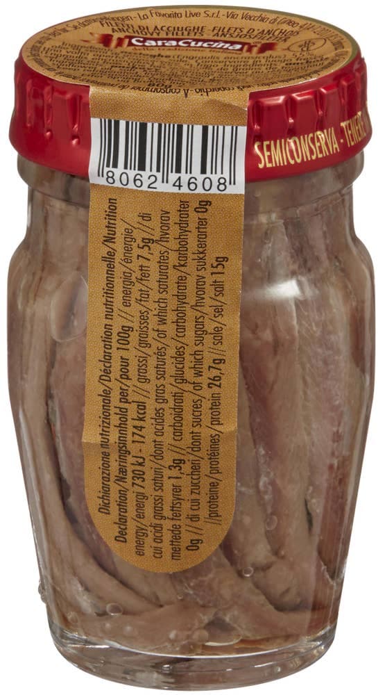 Ansjosfilet Italiensk 80g Caracucina