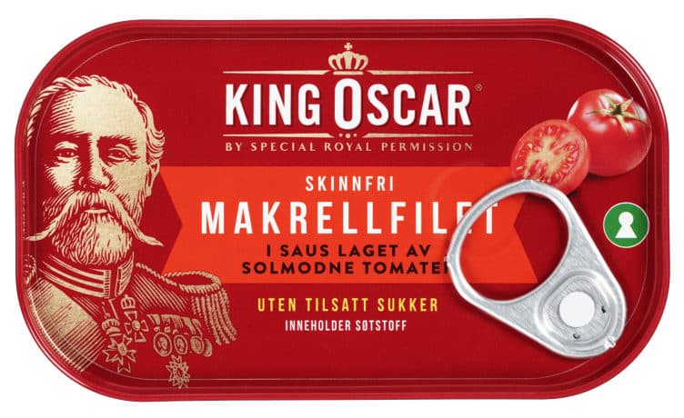 Makrell i Tomat m/Stevia 110g King Oscar