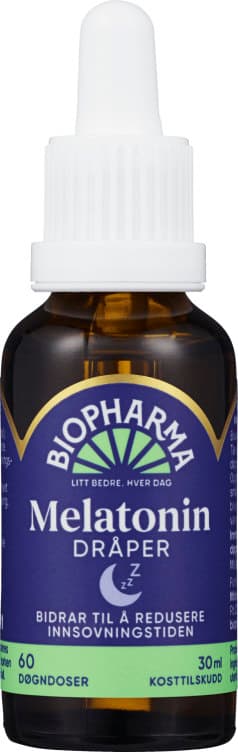 Melatonin Dråper 30ml Biopharma