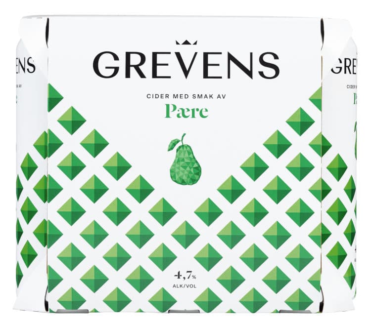 Grevens Cider Pære 0,5lx6 boks 3000 ml