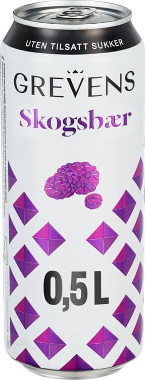Grevens Cider Skogsbær u/Sukker 0,5l boks