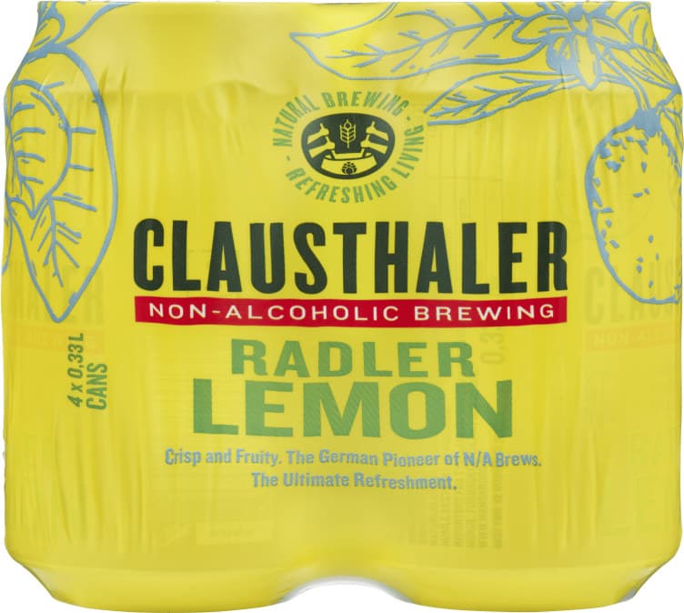 Clausthaler Radler Lemon 0,33lx4 boks 1320 ml