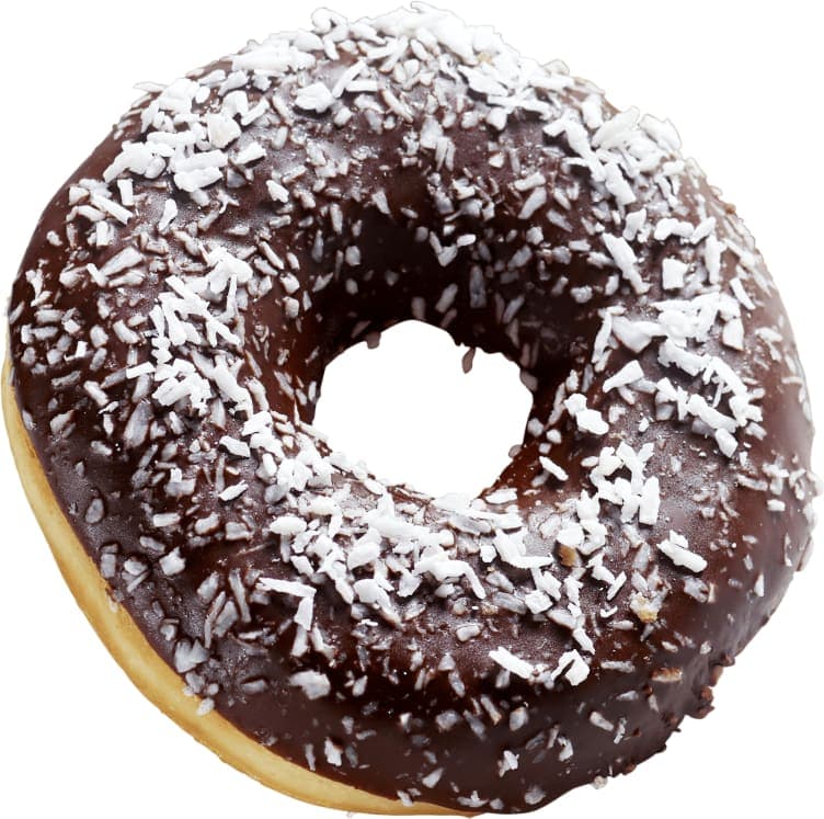 Donut Sjokolade/Kokos 72g 1 stk