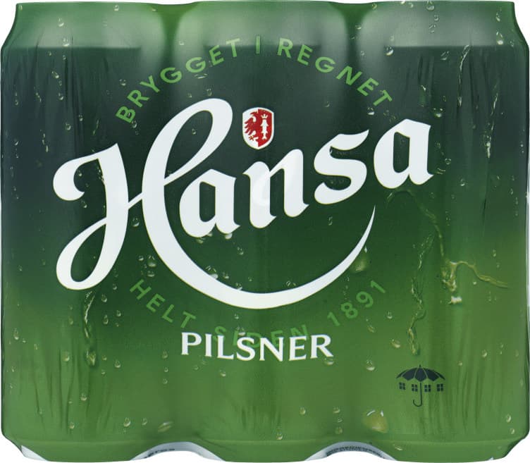 Hansa Pilsner 0,5lx6 boks 3000 ml
