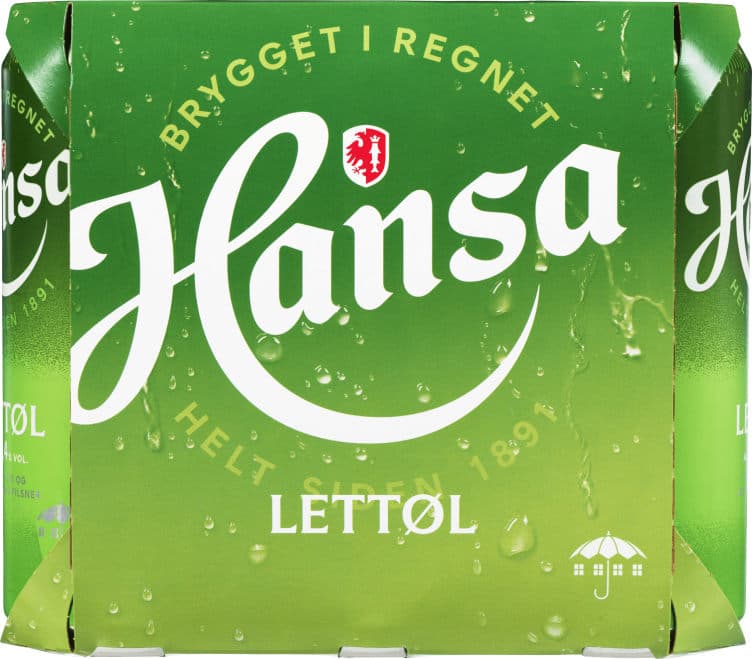 Hansa Lettøl 0,5lx6 boks 3000 ml