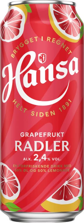 Hansa Radler Grapefrukt 0,5l boks