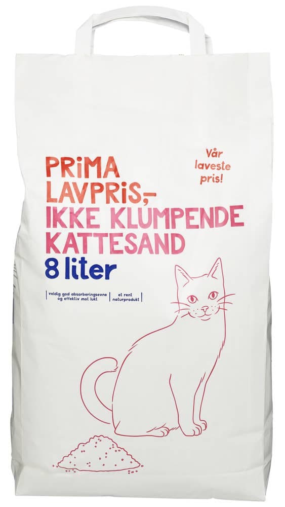 Kattesand Ikke Klumpende 8l Prima 8 kg