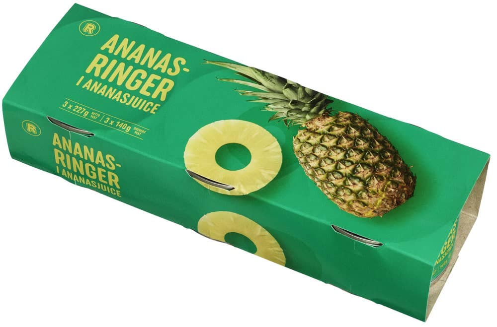 Ananasringer 3pk, 681 g