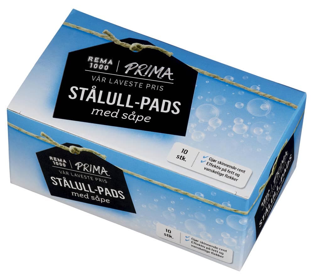 Stålullpads 10 stk