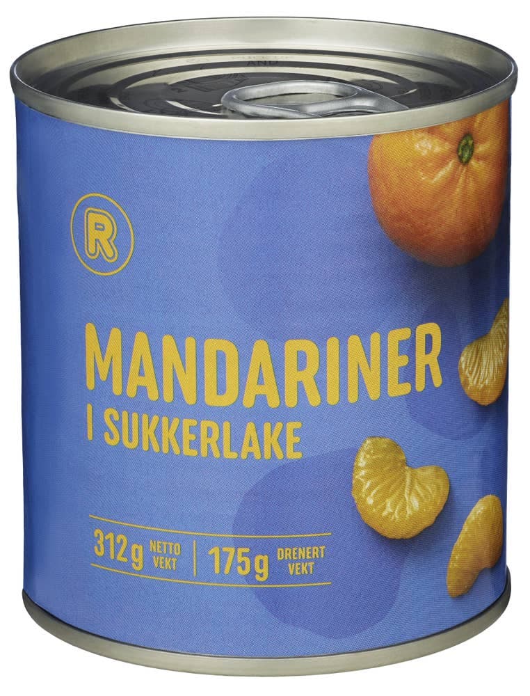 Mandariner i sukkerlake 312 g