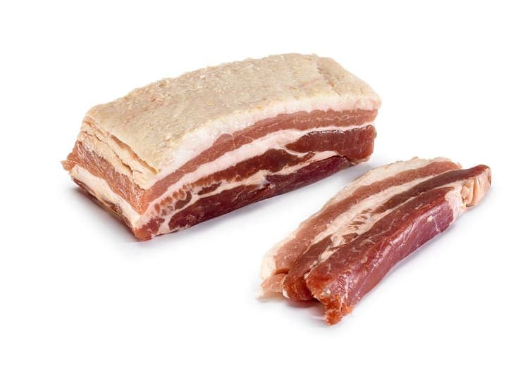 Bacon Tørrsaltet av Svin Jæren Smak pr Kg