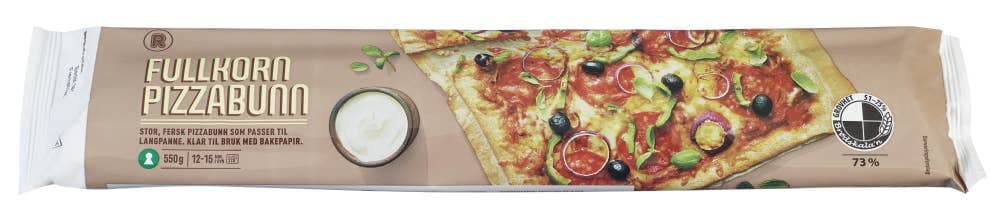 Fersk pizzabunn med fullkorn 550 g