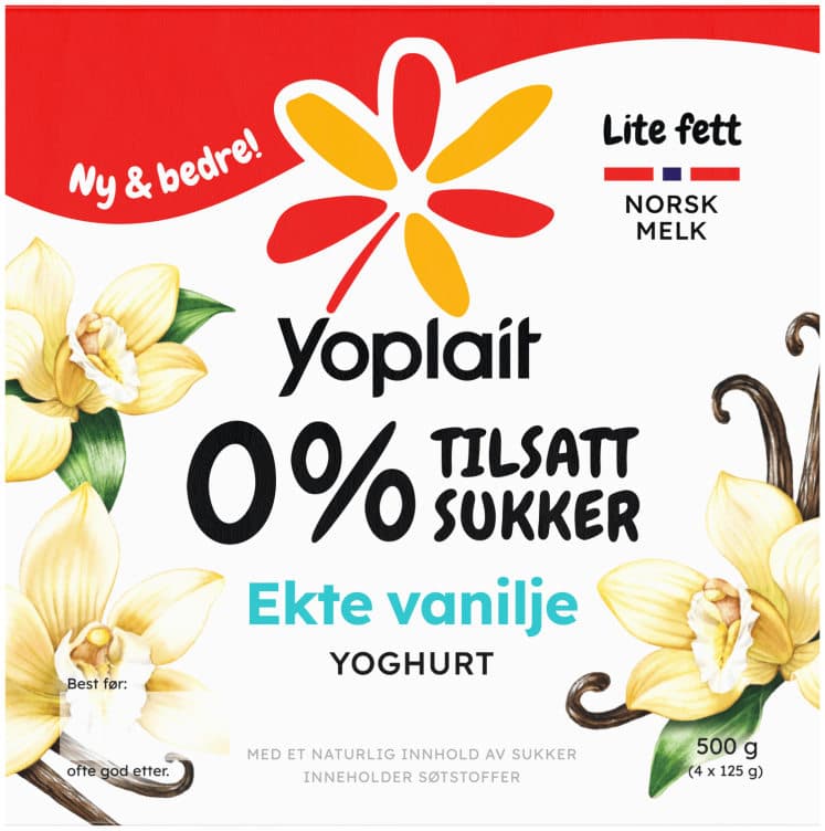 Yoplait Double Vanilje 4x125g 500 g