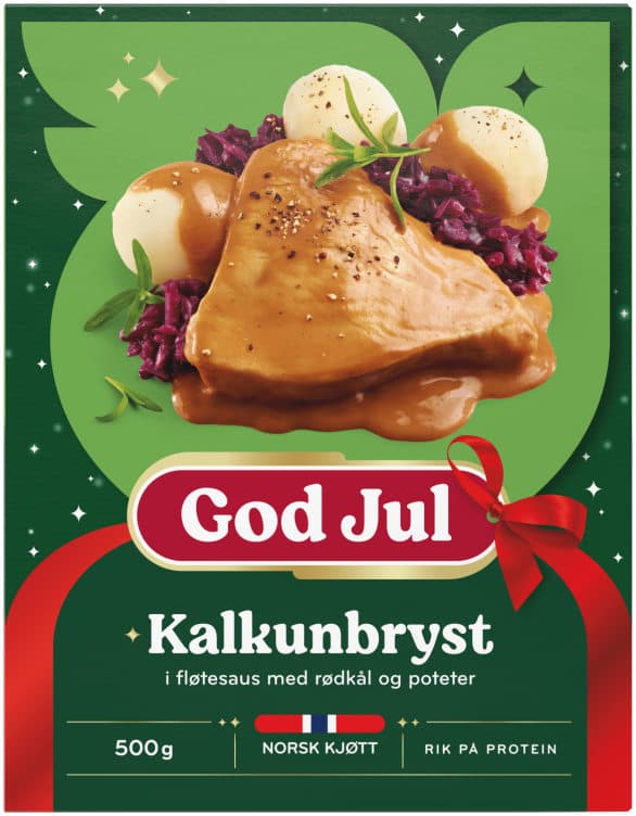 Kalkunbryst i Fløtesaus 500g Fjordland