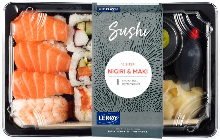 Sushi Miks 10 Biter 258g Lille Asia