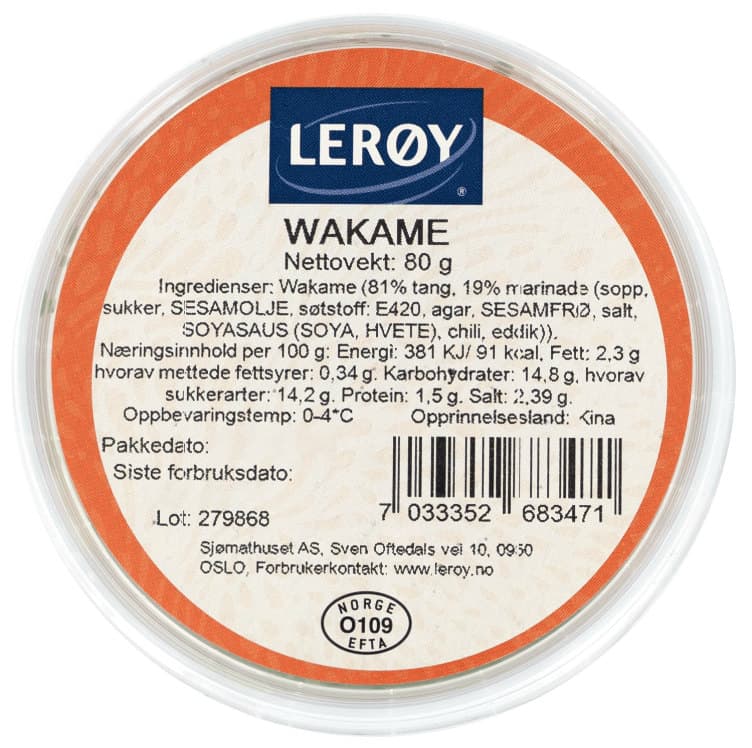 Wakame 80g Lerøy