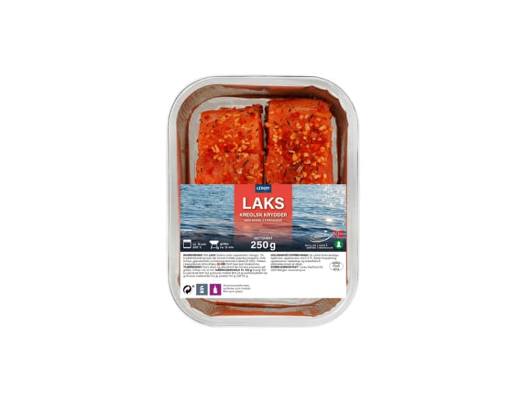 Laks Kreolsk m/Skinn 2x125g Lerøy