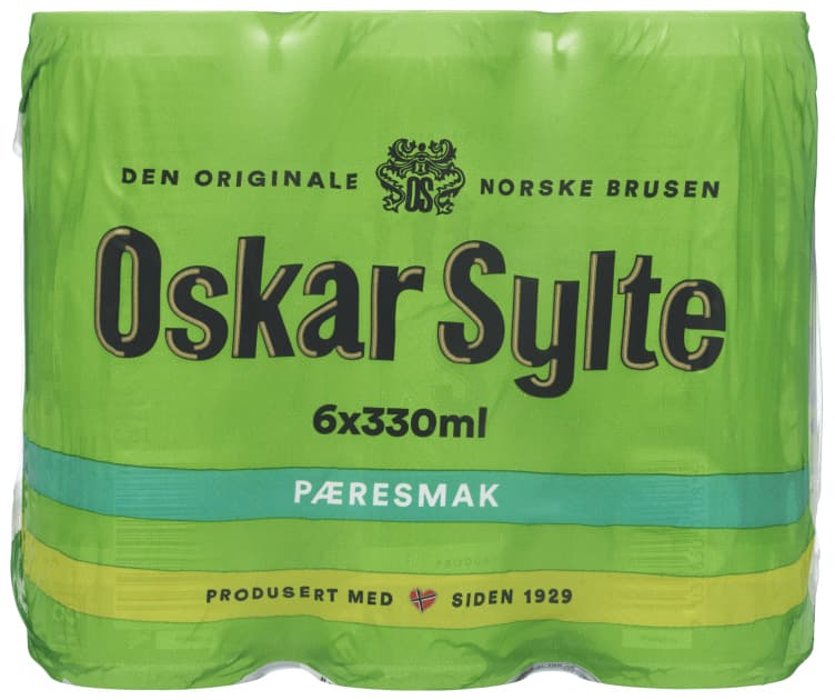 Pærebrus 0,33lx6 boks Oskar Sylte 1980 ml