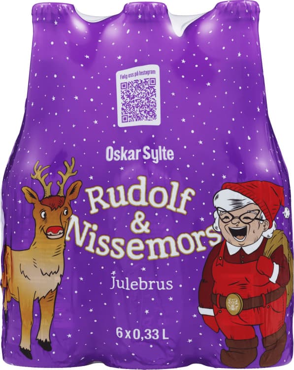 Rudolf&Nissemor 0,33lx6 flaske Oskar Sylte 1980 ml