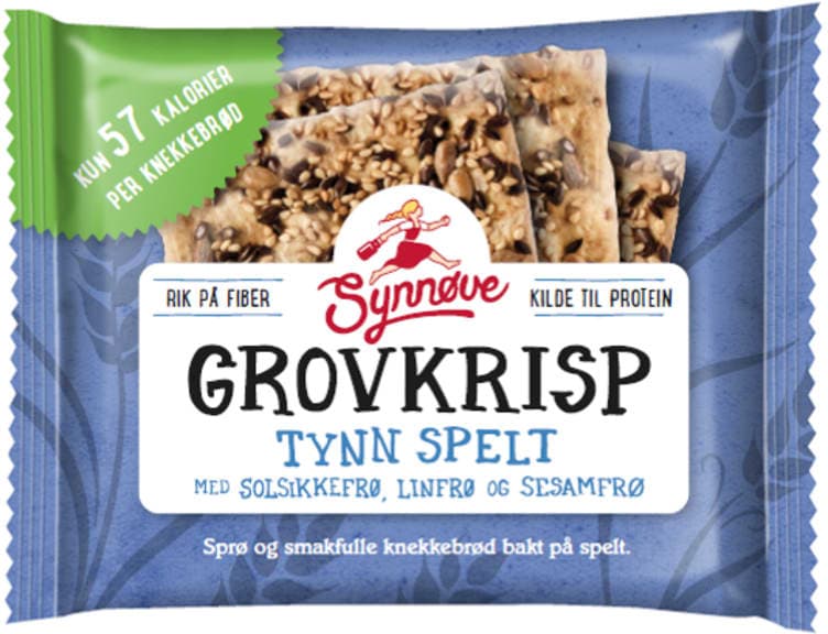 Grovkrisp Tynn Spelt 100g Synnøve