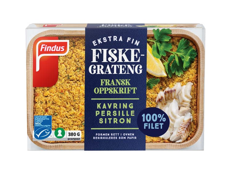 Fiskegrateng Ekstra Fin Fransk 380g Findus
