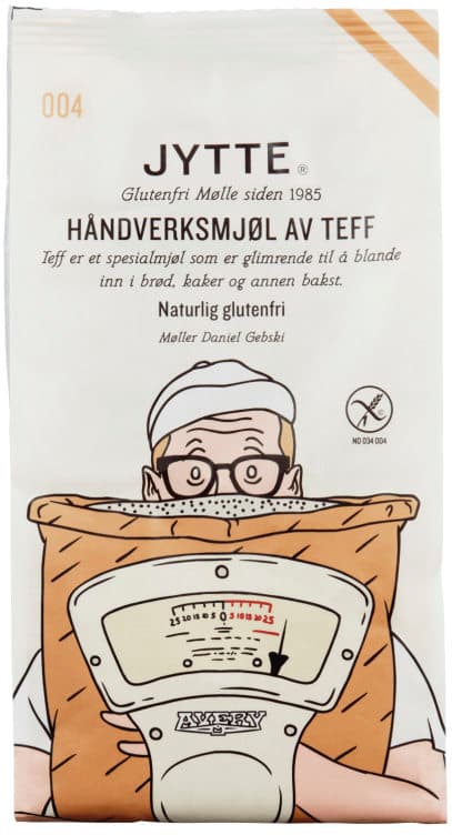 Jyttemel Teff glutenfri 400g Holmen Crisp