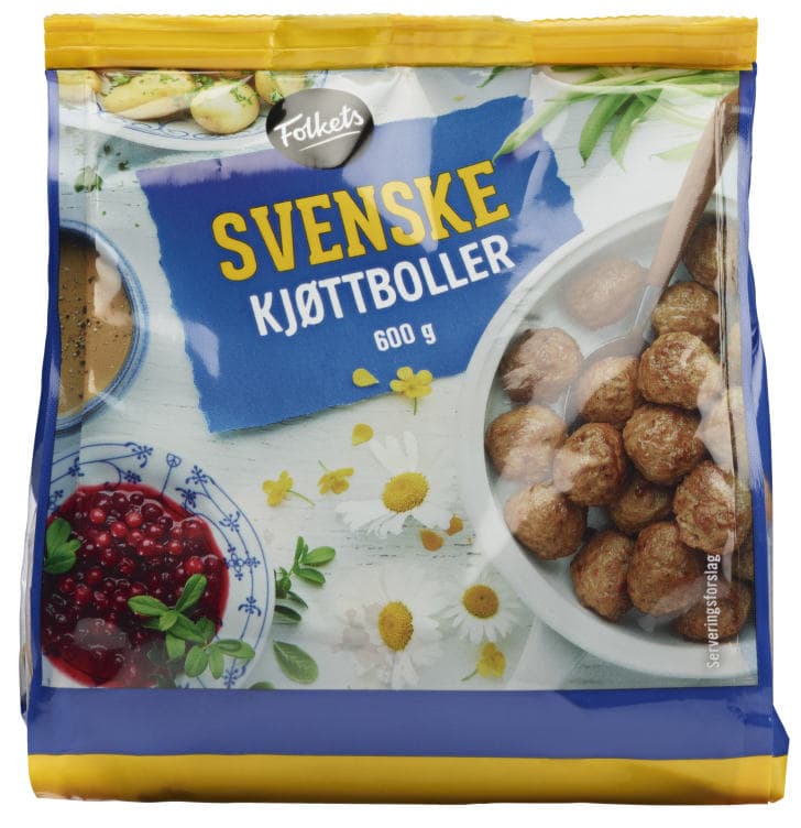 Kjøttboller Svenske 600g Folkets