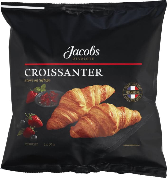Croissanter 6stk 360g Jacobs Utvalgte