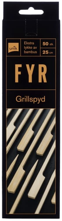 Grillpinner Bambus 25cm 50stk Unik