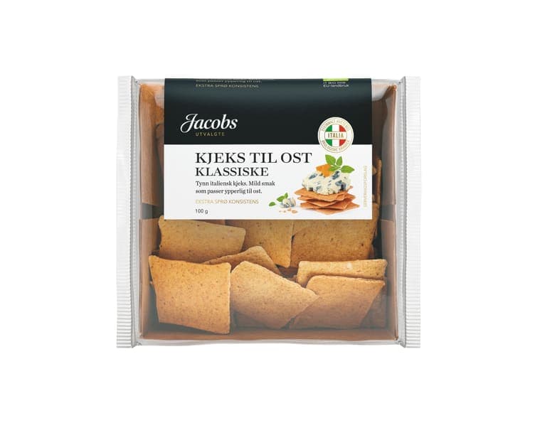 Kjeks til Ost Hvete Fin 100g Jacobs Utvalgte