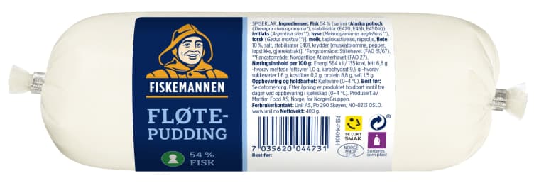 Fløtepudding Pølse 400g Fiskemannen