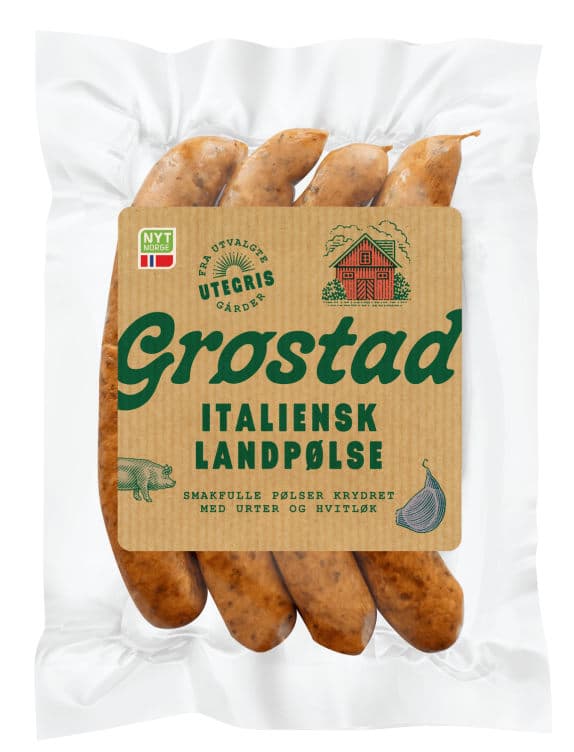 Landpølse Italiensk 240g Grøstad